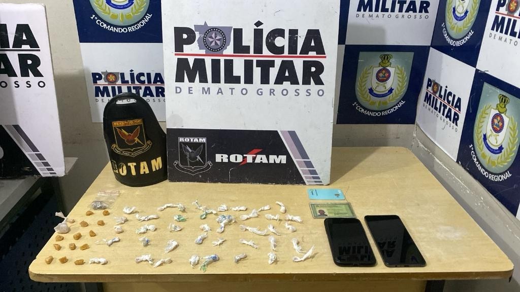 Rotam prende homem com mais de 50 porções de entorpecentes na Capital