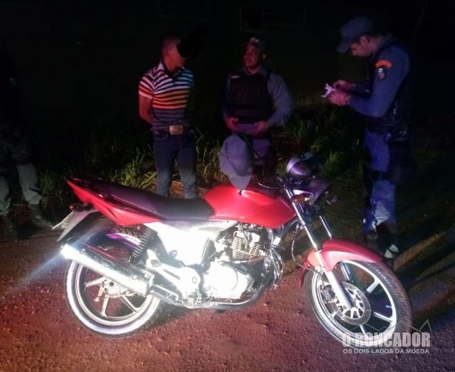 Nova Xavantina – Polícia Militar recupera motocicleta furtada e prende autor em flagrante