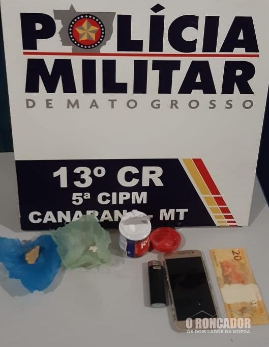 PM prende homem por embriaguez, tráfico de drogas e por pilotar sem CNH em Canarana