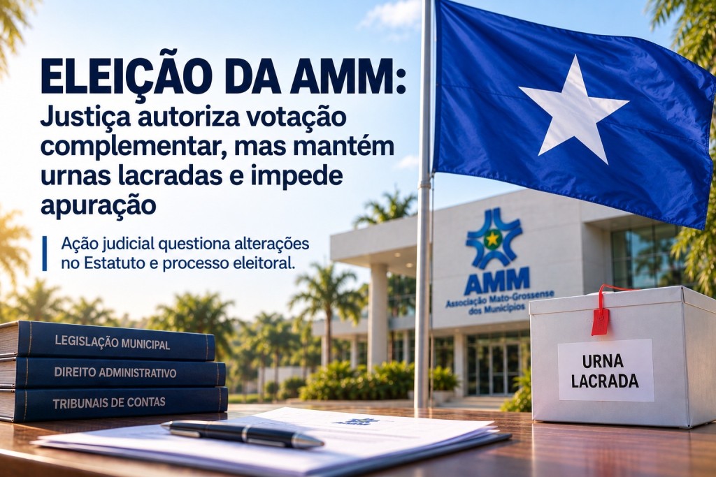 ELEIÇÃO DA AMM: JUSTIÇA AUTORIZA VOTAÇÃO COMPLEMENTAR, MAS MANTÉM URNAS LACRADAS E IMPEDE APURAÇÃO