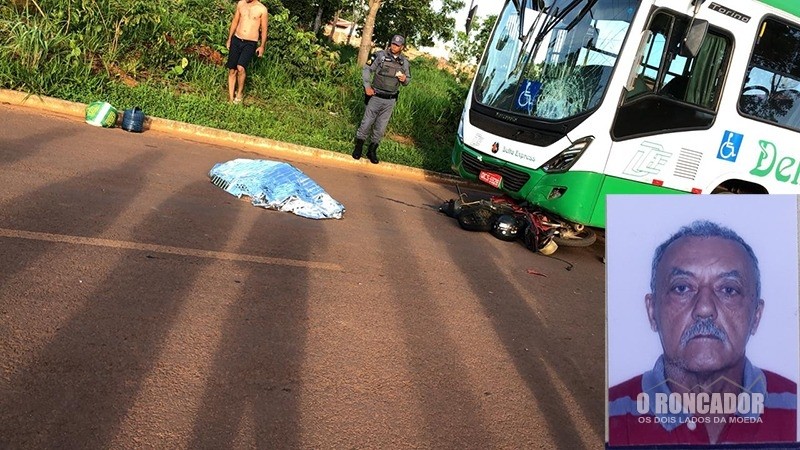 Pedreiro morre após colisão de moto e ônibus em Barra do Garças