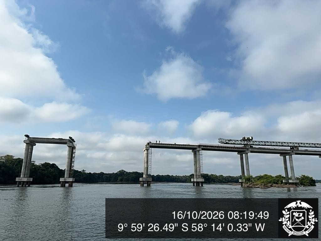 Construção da maior ponte de Mato Grosso chega a 77% de execução
