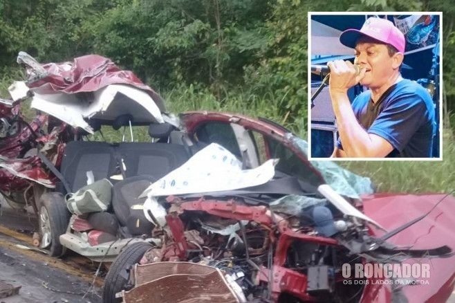 Cantor de lambadão morre em acidente entre carro e caminhão na MT-251