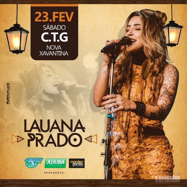 EVENTO – Show com Lauana Prado em Nova Xavantina