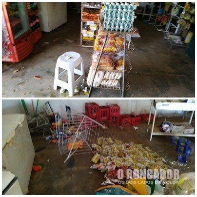 PM prende dois envolvidos em vias de fato que acabaram destruindo mercadorias em mercearia de Barra do Garças