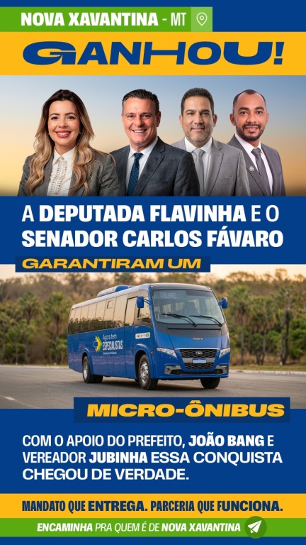 Nova Xavantina recebe micro-ônibus para reforçar atendimento na saúde