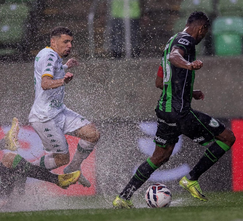 Cuiabá luta contra chuva e arranca empate com América fora de casa pela Série B