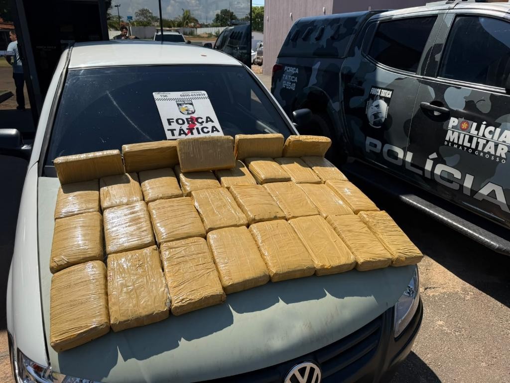 PM e Gefron prendem quatro homens e apreendem 31 quilos de maconha em Pontes e Lacerda