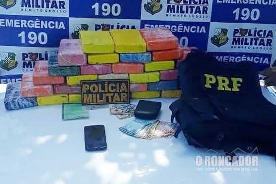 Idoso é preso com quase 35 quilos de cocaína no Araguaia