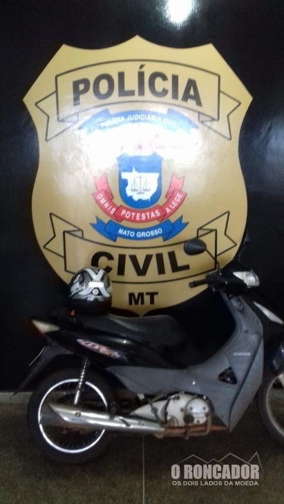 Furto de moto ajudou a solucionar roubo à idosa de 75 anos em Água Boa