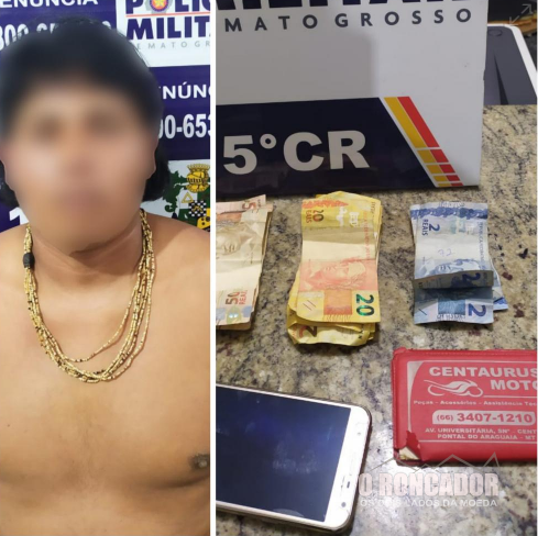 PM de Barra do Garças prende indígena que teria praticado roubo na cidade