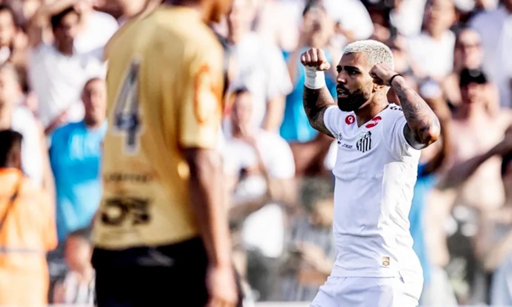 Santos estreia no Paulistão com virada emocionante e gol de Gabigol