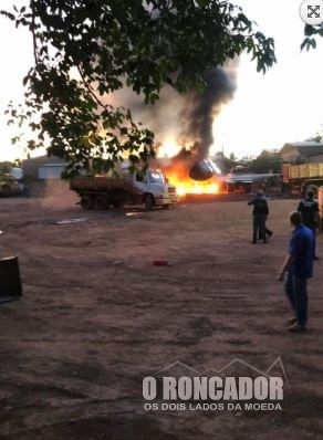 Tanque explode no Parque de Máquinas da Prefeitura de Água Boa deixando um servidor ferido