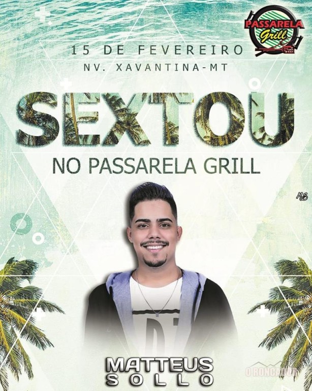 EVENTO – Show com Matteus Sollo no Passarela Grill