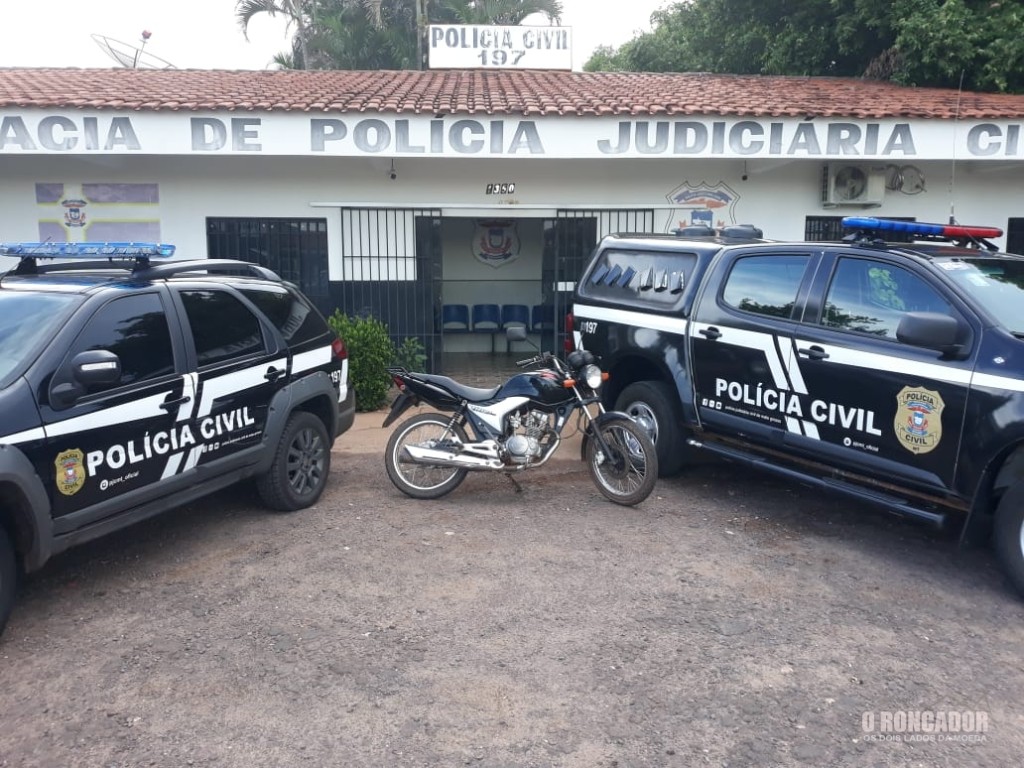 POLÍCIA CIVIL PRENDE EM FLAGRANTE RECEPTADOR COM MOTOCICLETA FURTADA