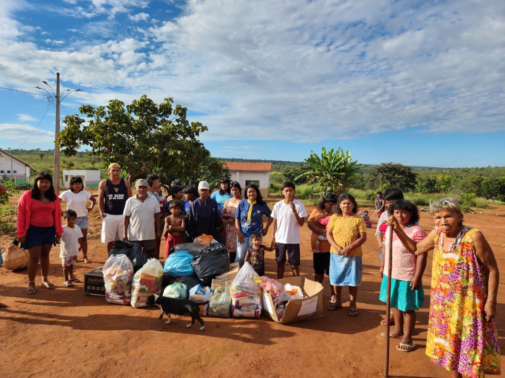 Clube dos Desbravadores da Igreja Adventista realizou ação assistencial na aldeia Paranauá