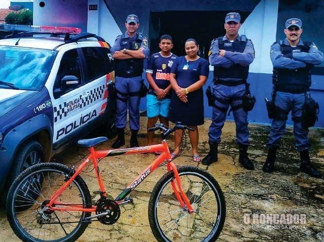 PM recupera bicicleta furtada e entrega a dono em Nova Xavantina