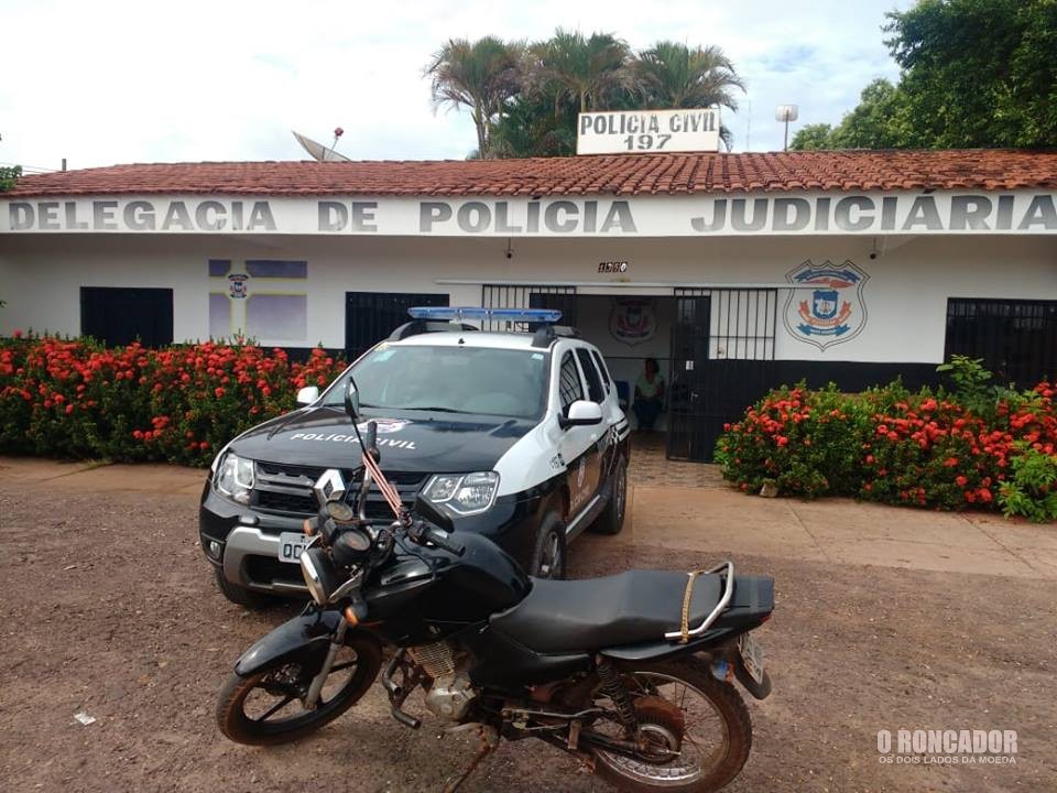 POLÍCIA CIVIL DE NOVA XAVANTINA RECUPERA MOTOCICLETA E APREENDE ADOLESCENTES INFRATORES