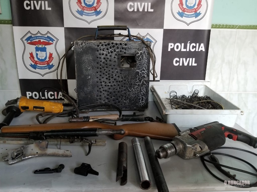 Polícia Civil de Nova Xavantina localiza fábrica de arma artesanal